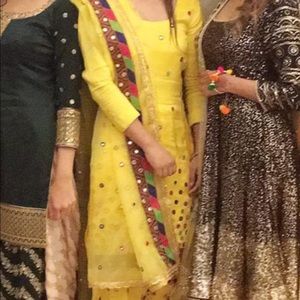 Yellow shalwar suit